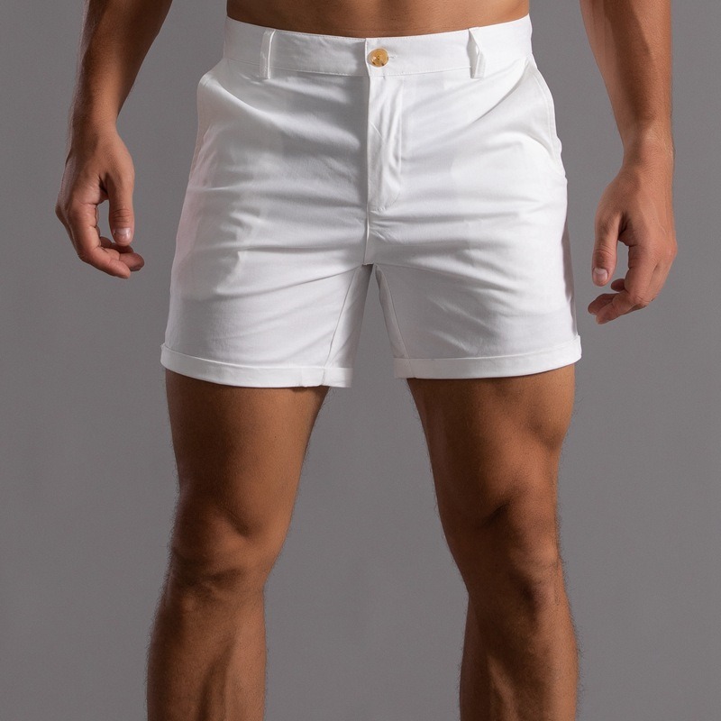 Men Slim Fit Chino Shorts Roll – Shorts Chino Slim recenzja i cena
