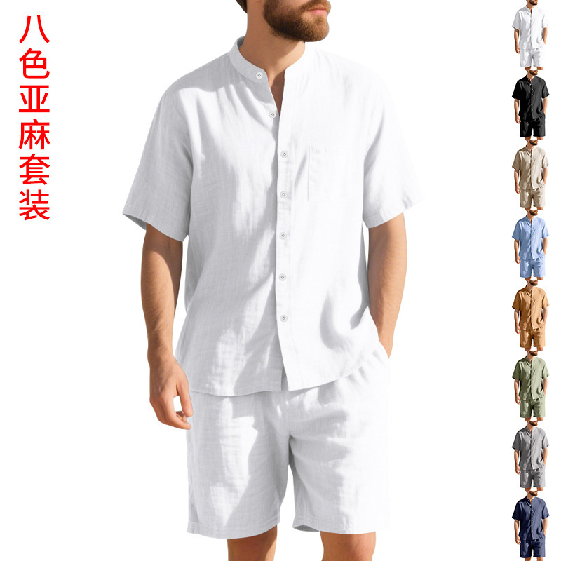 Summer Men's Linen Loose-Fit S – Linen Shirt Breathable recenzja i cena