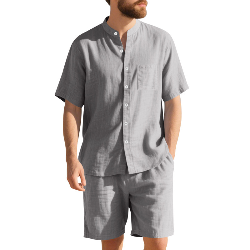 Summer Men's Linen Loose-Fit S – Linen Shirt Breathable recenzja i cena