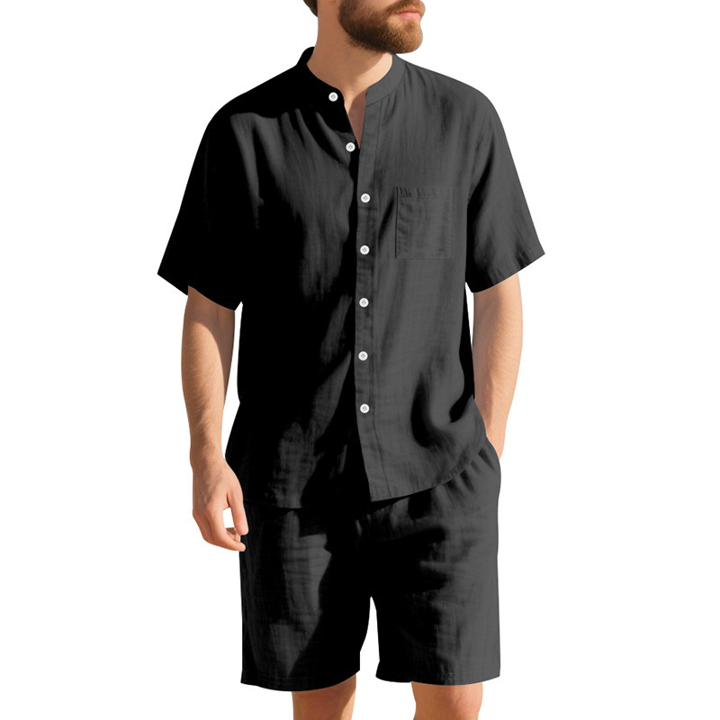 Summer Men's Linen Loose-Fit S – Linen Shirt Breathable recenzja i cena