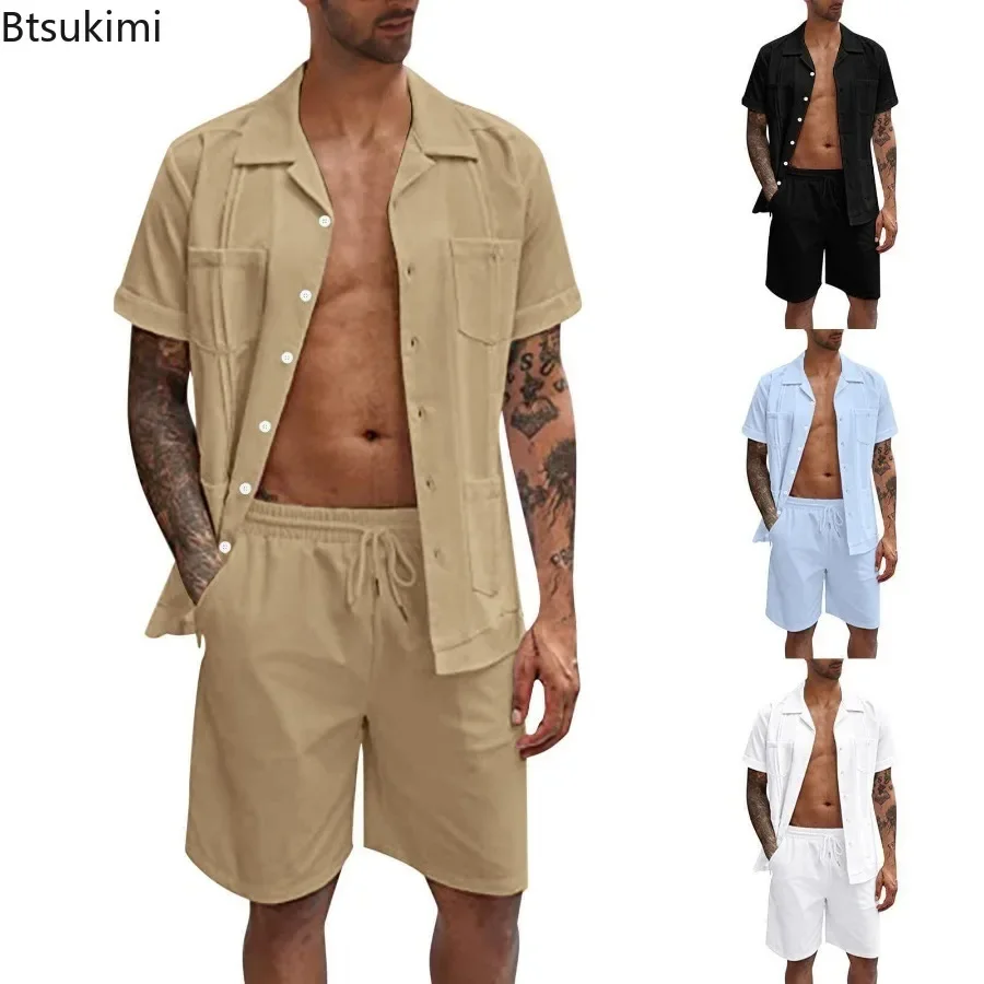 New Men's Summer Casual Sport  – Short Linen Drawstring recenzja i cena