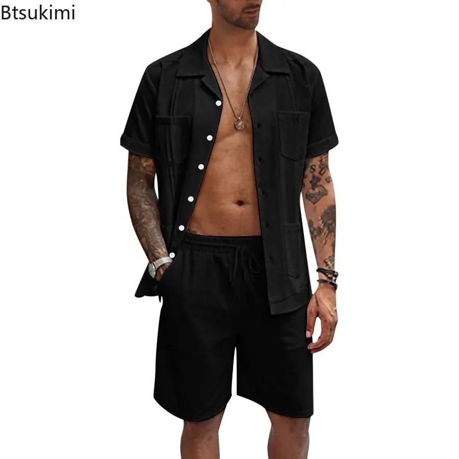 New Men's Summer Casual Sport  – Short Linen Drawstring recenzja i cena