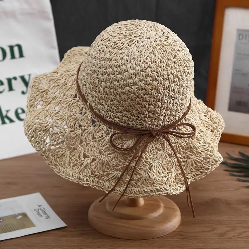 Handwoven Straw Sun Hat – Wome – Bucket Hat Straw recenzja i cena