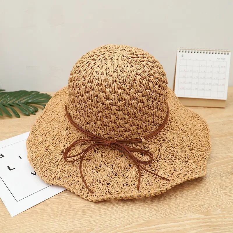 Handwoven Straw Sun Hat – Wome – Bucket Hat Straw recenzja i cena