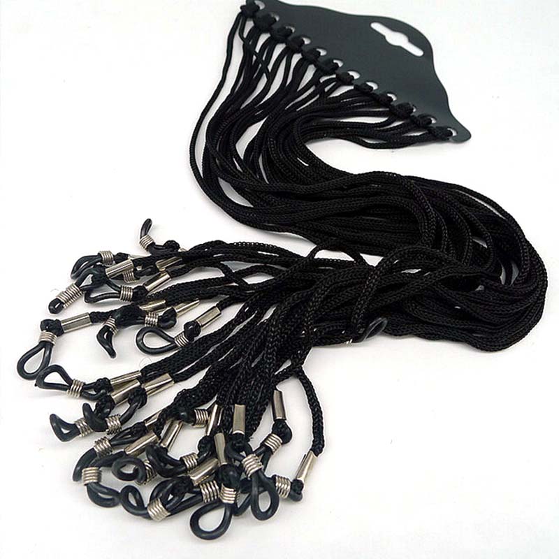 12pcs/set Black Nylon Cord Eye – Sunglass Retainer Cord recenzja i cena