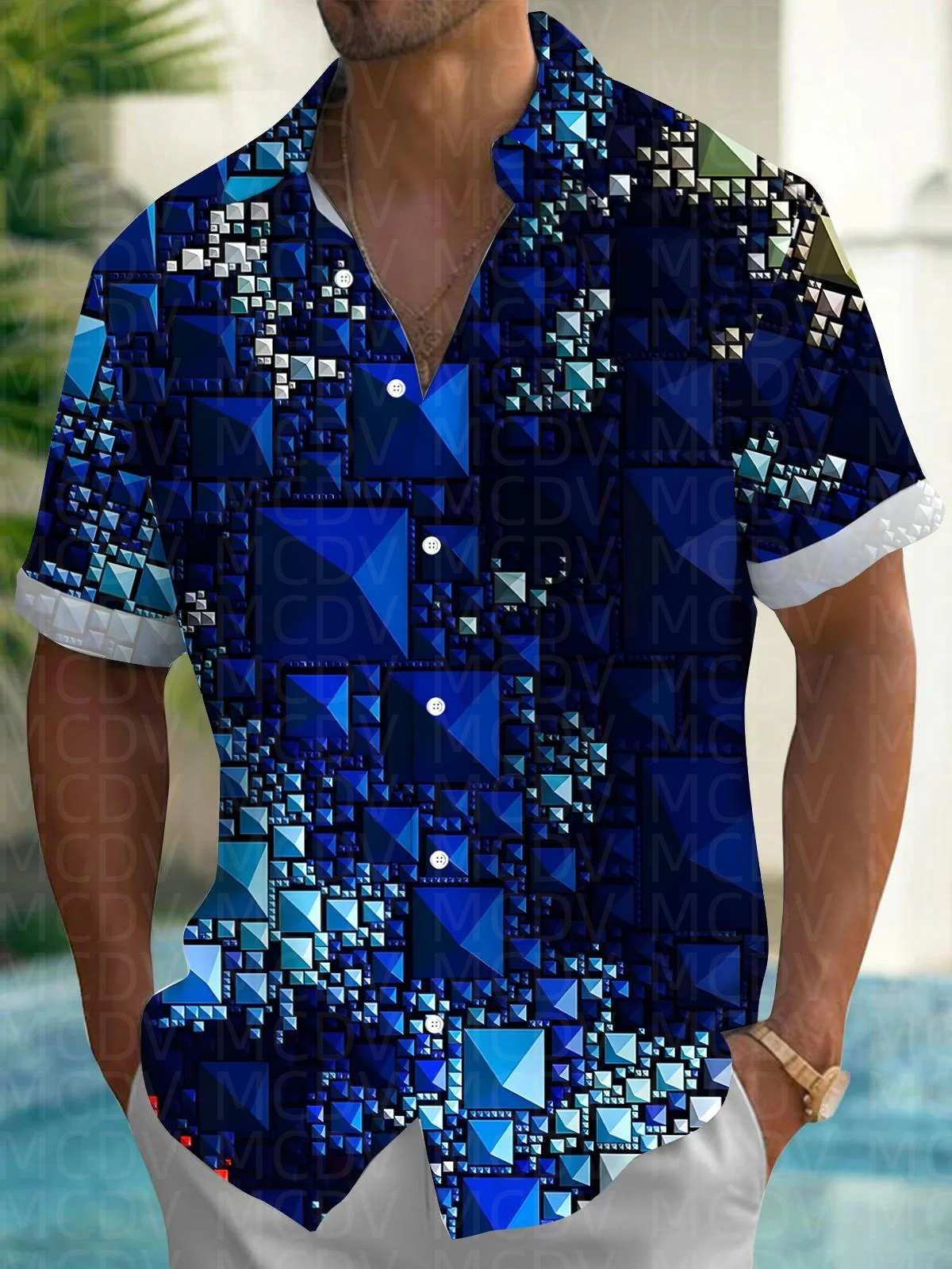 Sun Pattern Style Men's Hawaii – Shirt Camp Collar recenzja i cena