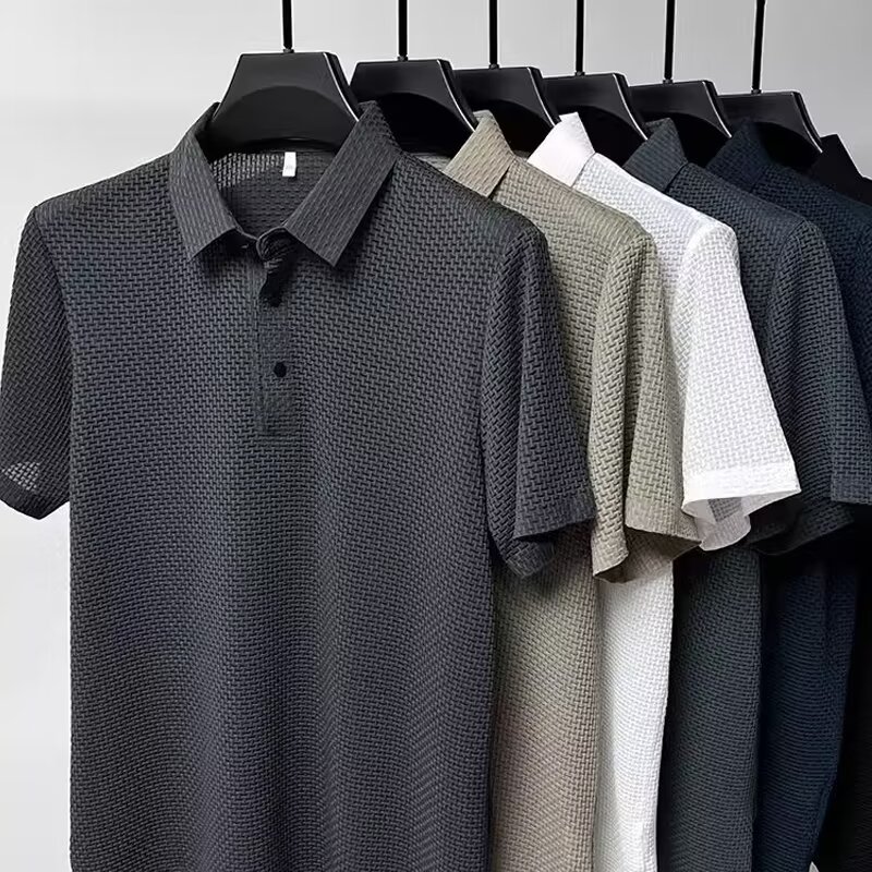 Summer New Men's Lop-up Hollow – Polo Shirt Pique recenzja i cena