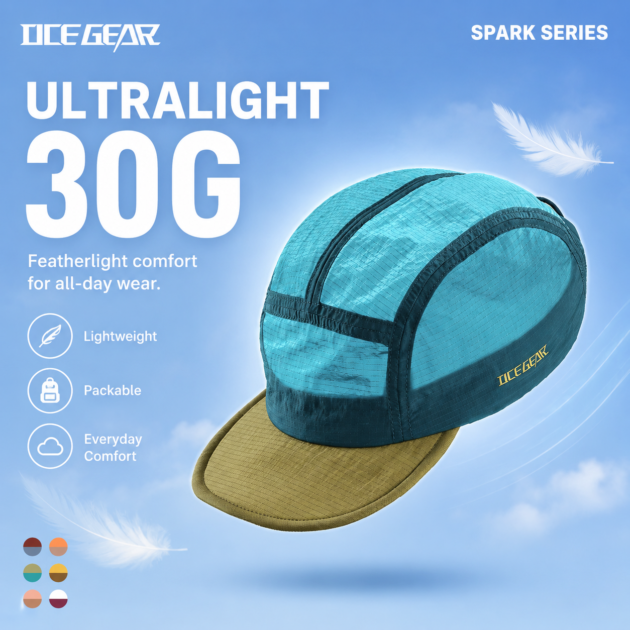 30g Ultralight 5 Panel Hiking  – Packable Hat Nylon recenzja i cena