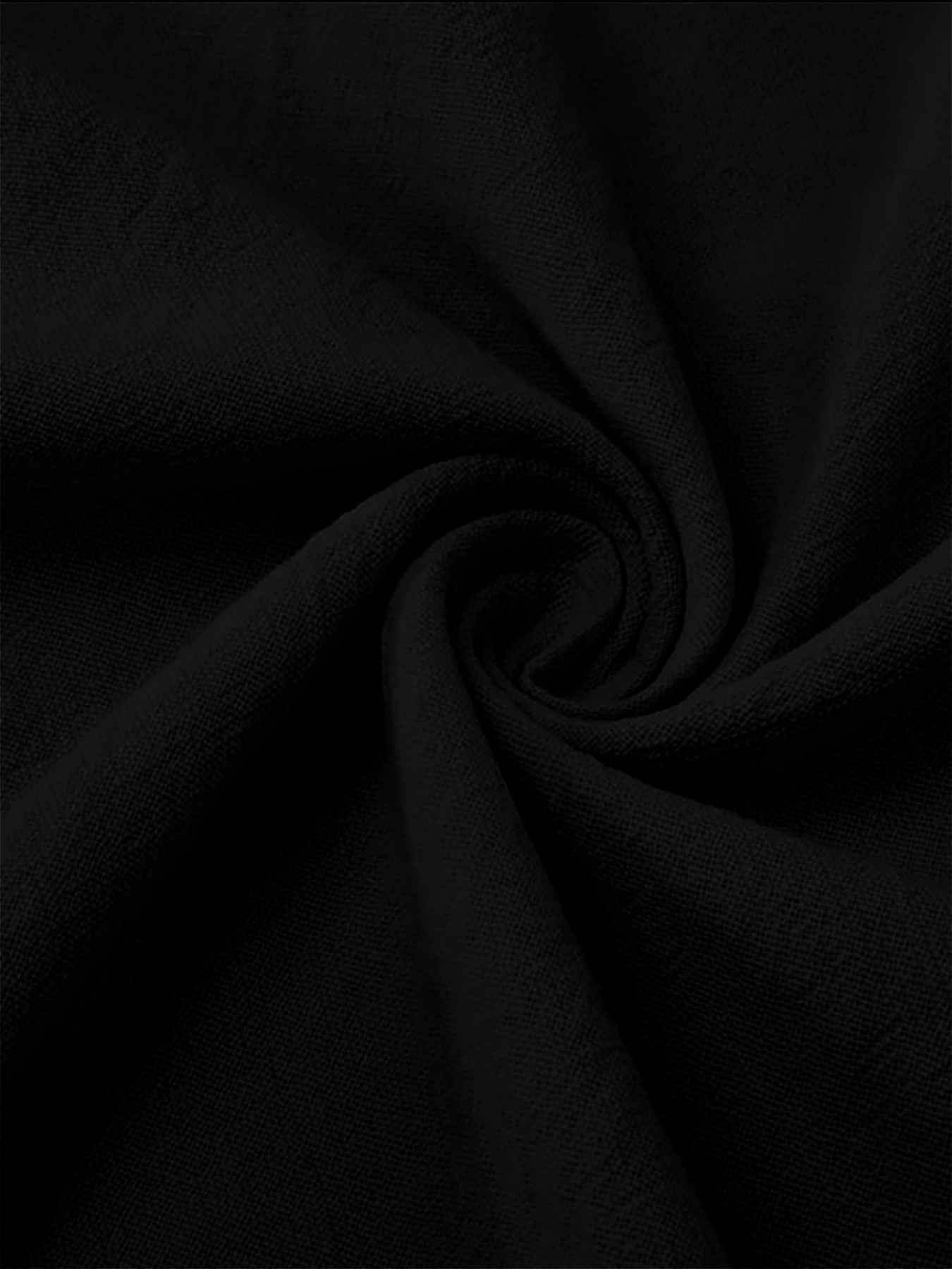 Elegant Black Henley Short-Sle – Linen Shirt Breathable recenzja i cena