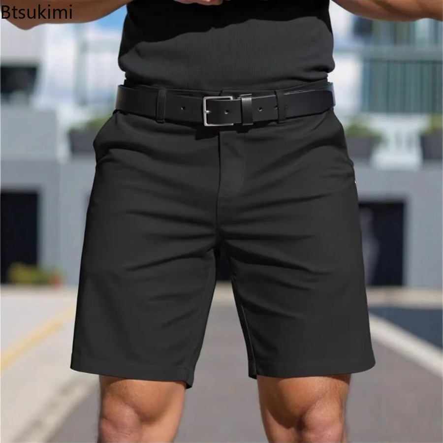 Summer New Mens Solid Slim Chi – Shorts Chino Slim recenzja i cena
