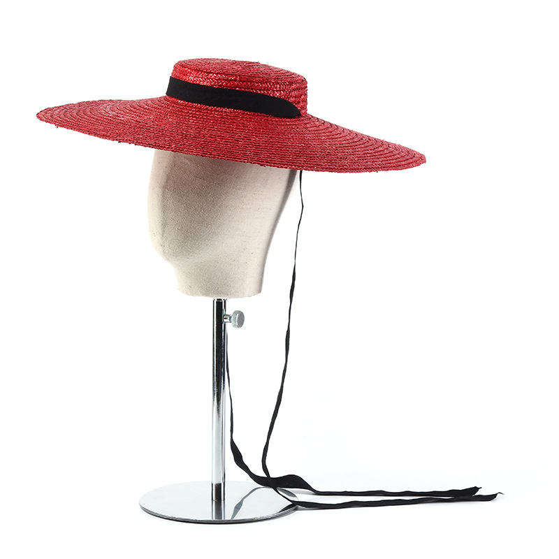 15cm Wide Brim Straw Hat Flat  – Bucket Hat Straw recenzja i cena