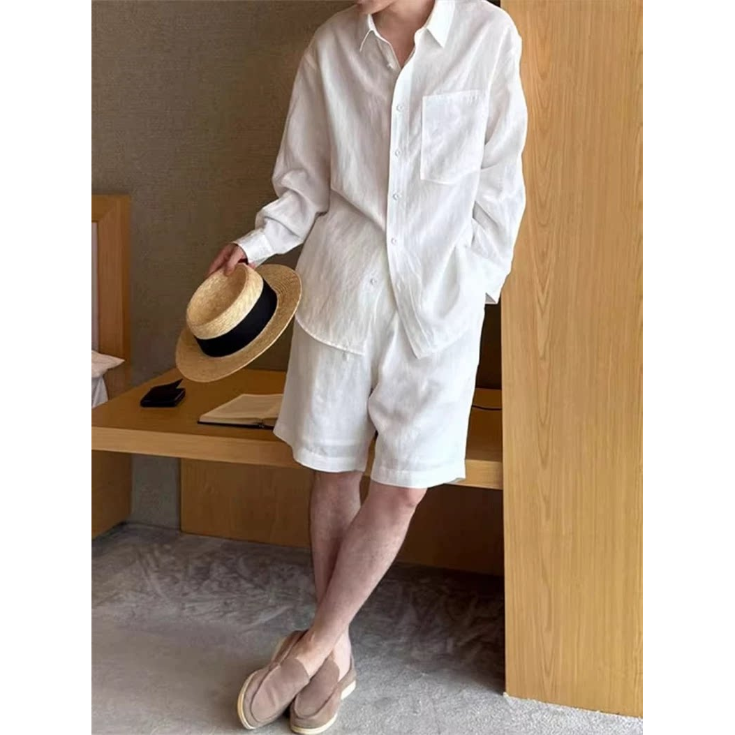 Lightweight Breathable Cotton  – Linen Shirt Breathable recenzja i cena