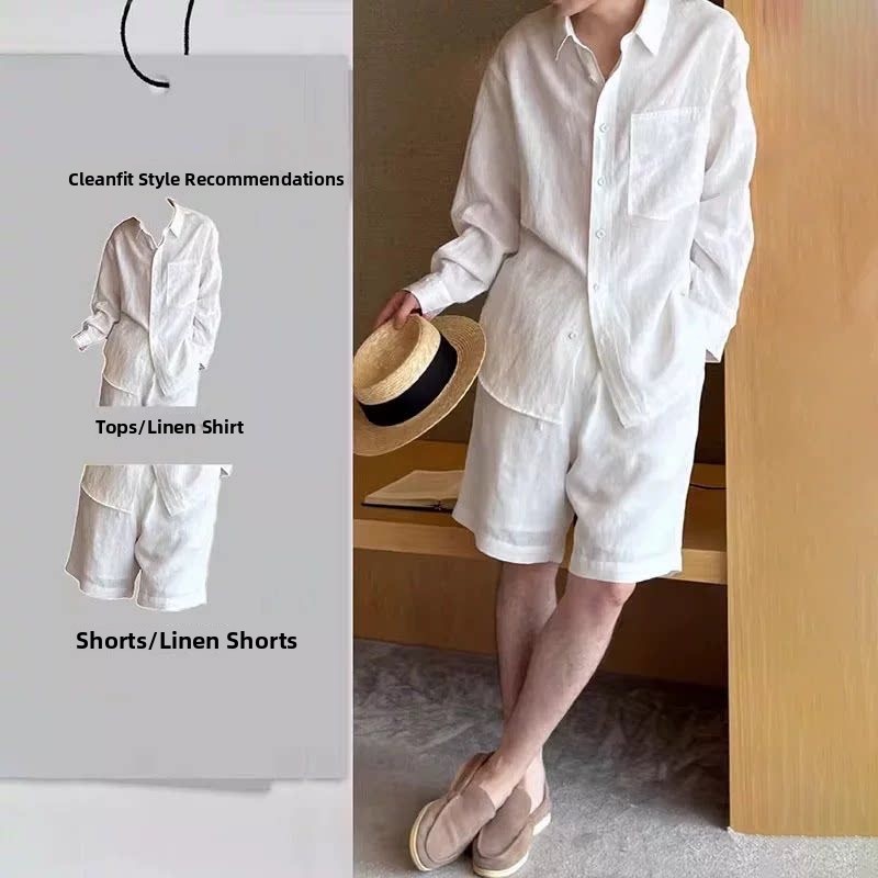 Lightweight Breathable Cotton  – Linen Shirt Breathable recenzja i cena