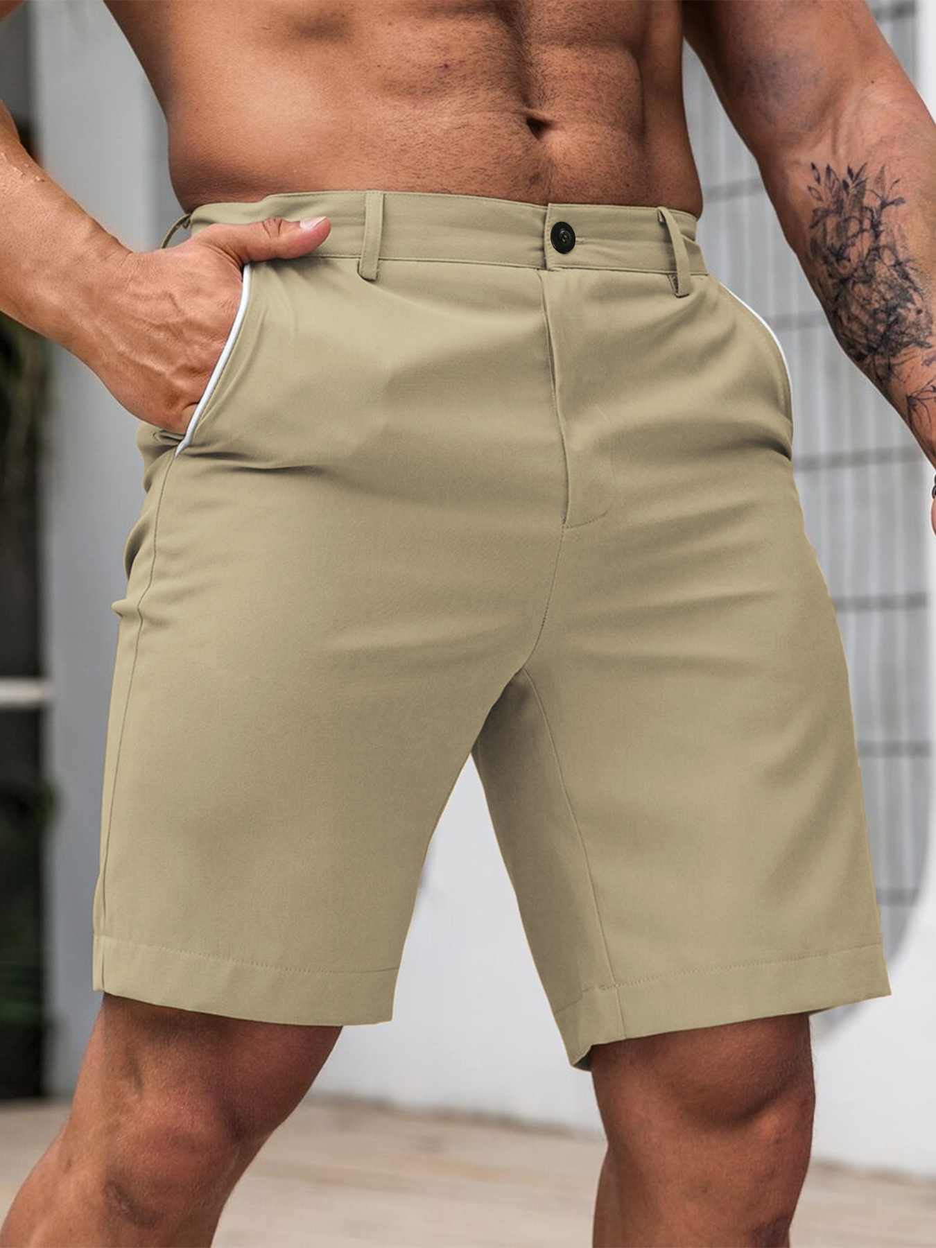 Men Fashion Slim Fit Chino Sho – Shorts Chino Slim recenzja i cena