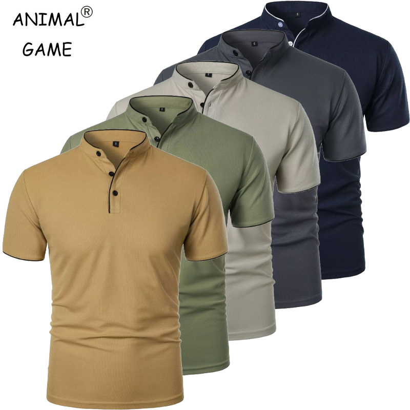 New Men's Short Sleeve Collar  – Polo Shirt Pique recenzja i cena