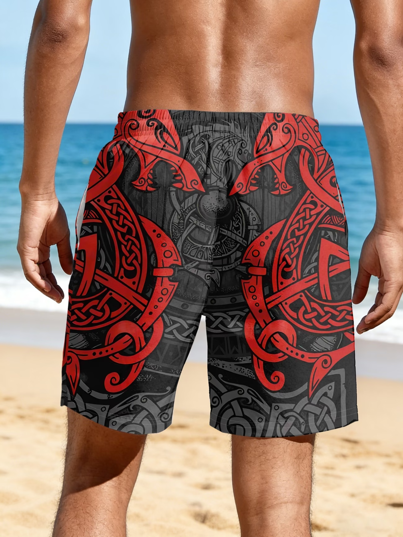 Men Viking Celtic Dragon Triba – Trunks Board Surf recenzja i cena