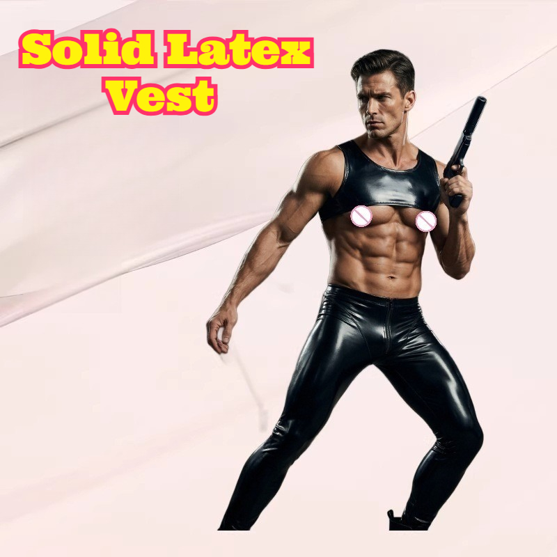 Solid Latex Vest Tight Short T – Tank Top Muscle recenzja i cena