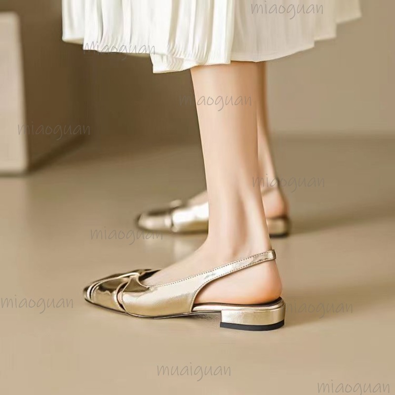 Cover Toe Low Heel Pumps Women – Casual Sandal Leather recenzja i cena