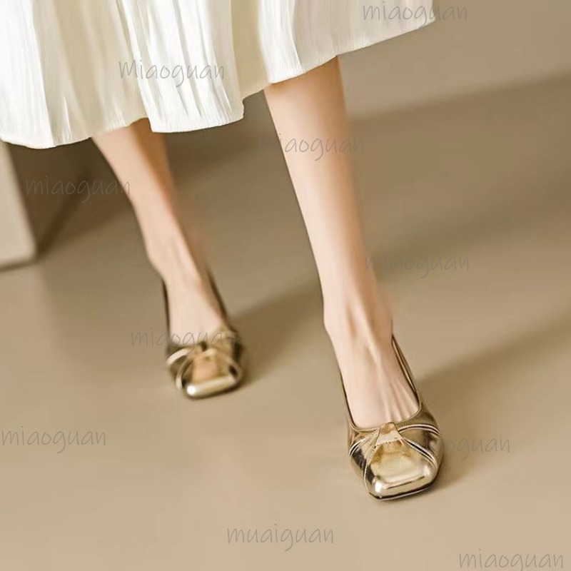 Cover Toe Low Heel Pumps Women – Casual Sandal Leather recenzja i cena