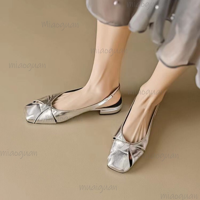 Cover Toe Low Heel Pumps Women – Casual Sandal Leather recenzja i cena