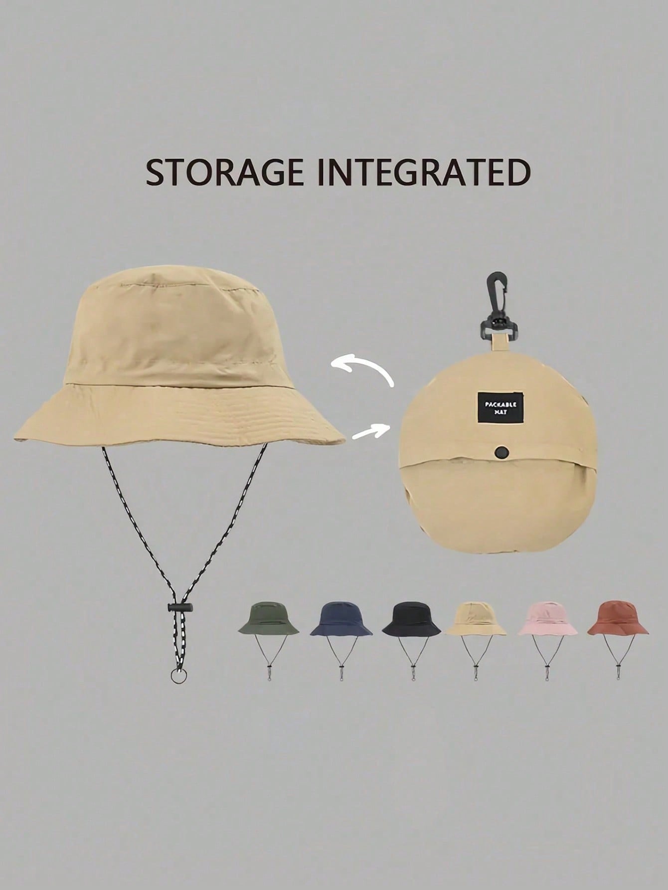 1 Pc Waterproof Bucket Hat, Fo – Packable Hat Nylon recenzja i cena