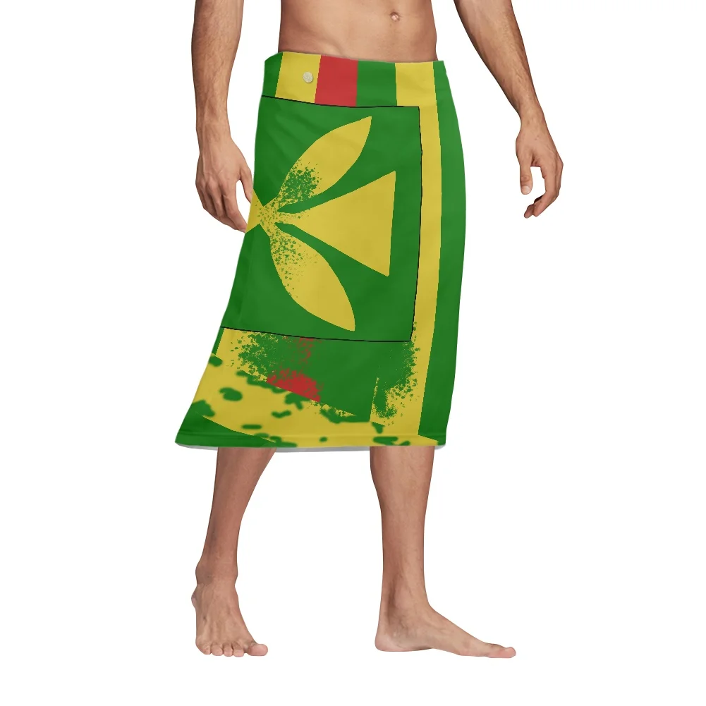 Polynesian Tribal Tattoo Print – Sarong Men Wrap recenzja i cena