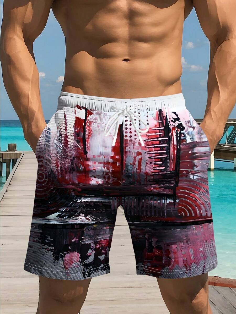 Mens Abstract Artistic Swim Tr – Swim Trunk Quick Dry recenzja i cena
