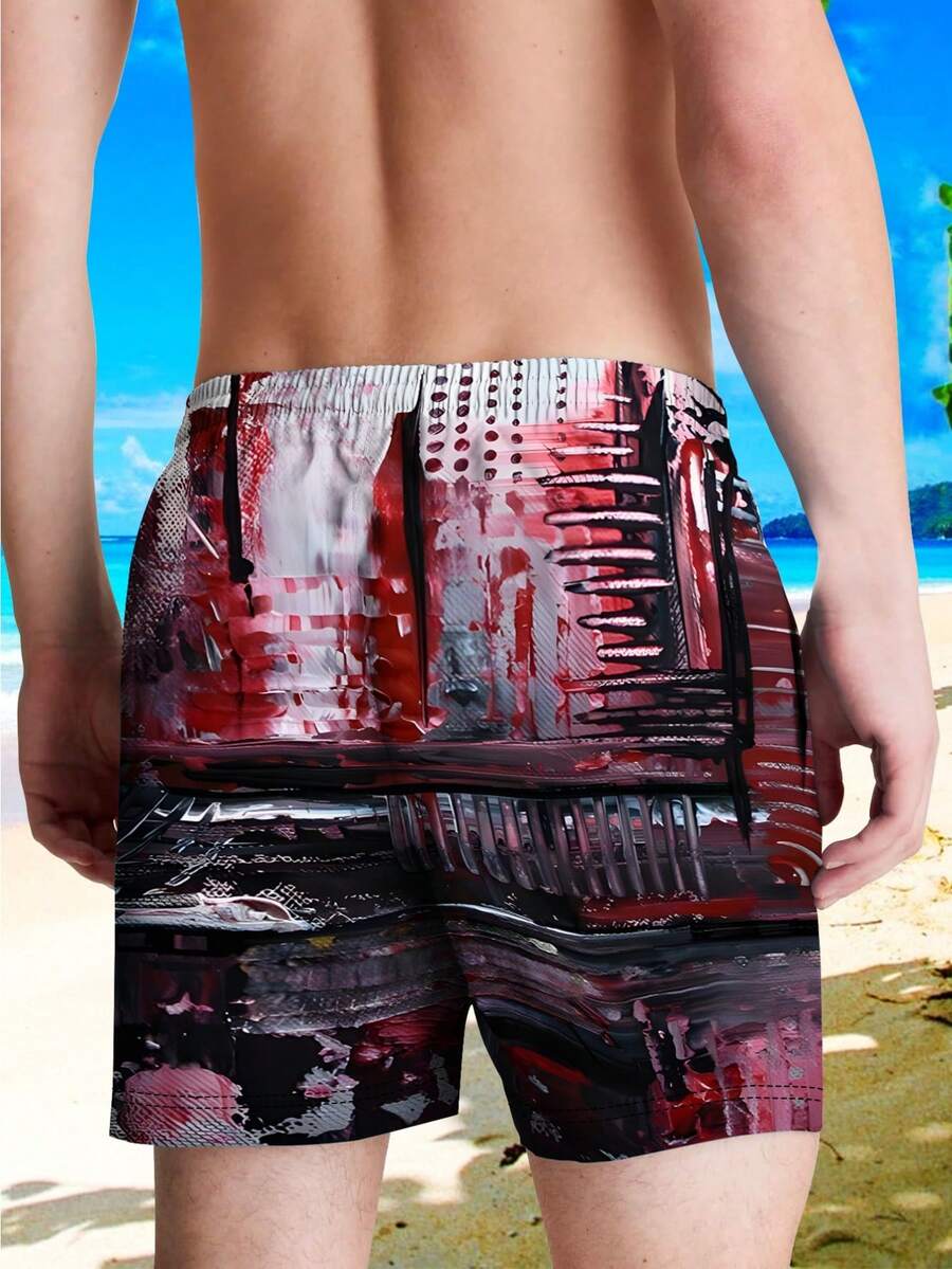 Mens Abstract Artistic Swim Tr – Swim Trunk Quick Dry recenzja i cena