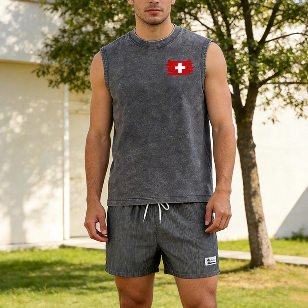 Casual Summer Men's 2 Piece Ou – Tee Graphic Print recenzja i cena