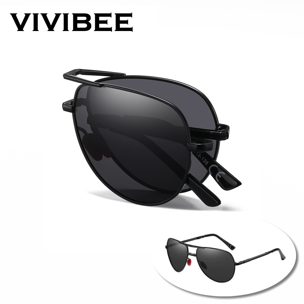 VIVIBEE Metal Pilot Black Fold – Sunglasses Aviator Polarized recenzja i cena