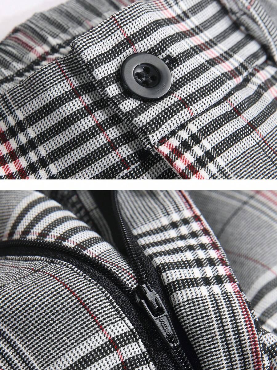 Mens Slim Fit Stretch Plaid Dr – Shorts Chino Slim recenzja i cena