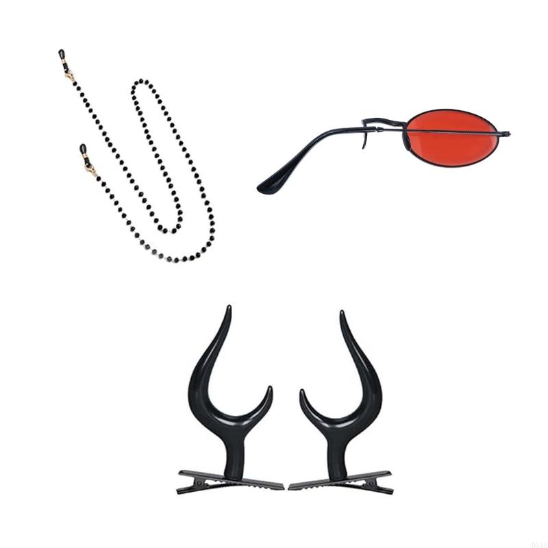 DXAE Devil Horns Hair Clips Mo – Sunglass Retainer Cord recenzja i cena