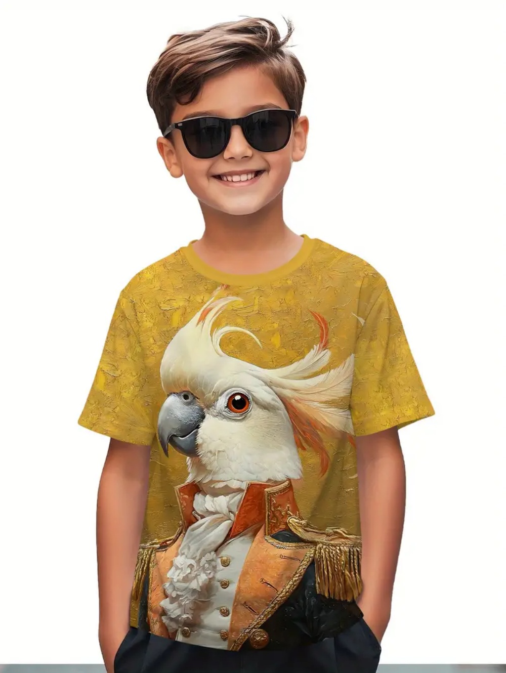 Kids' Tropical Macaw Parrots B – Tee Graphic Print recenzja i cena