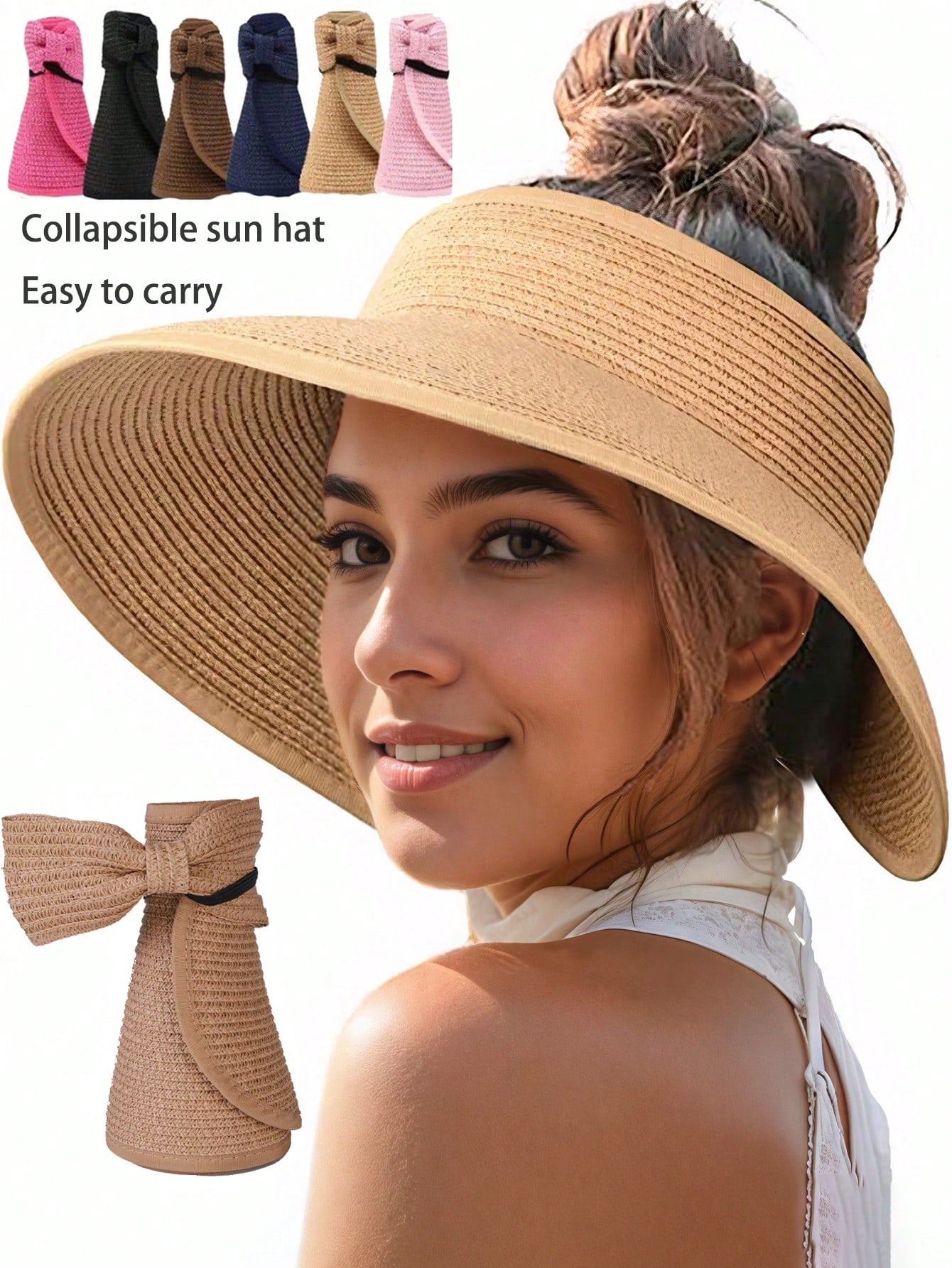 Sun Visor Hats For Women Wide  – Packable Hat Nylon recenzja i cena
