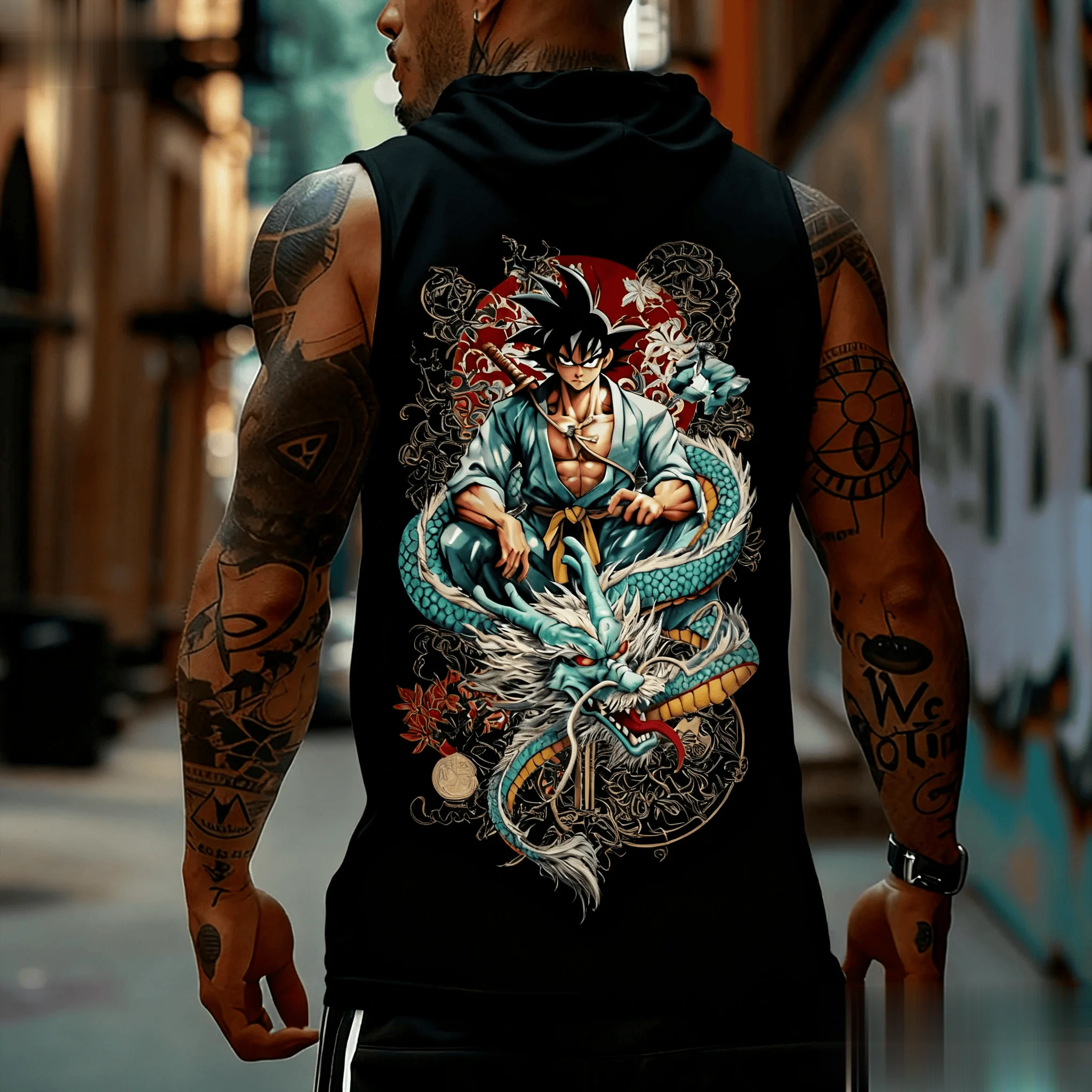 Dragon Ball Goku Anime Men Tan – Tank Top Muscle recenzja i cena