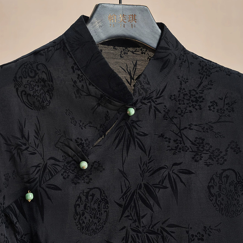 Retro Thin Shirt New Chinese S – Shirt Camp Collar recenzja i cena