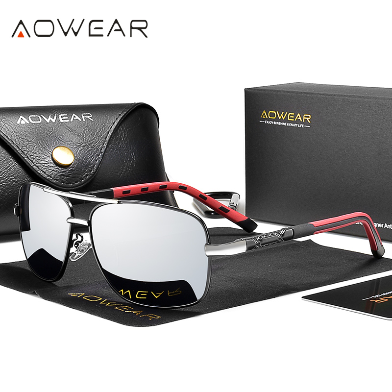 AOWEAR Men's Polarized Mirrore – Sunglasses Aviator Polarized recenzja i cena