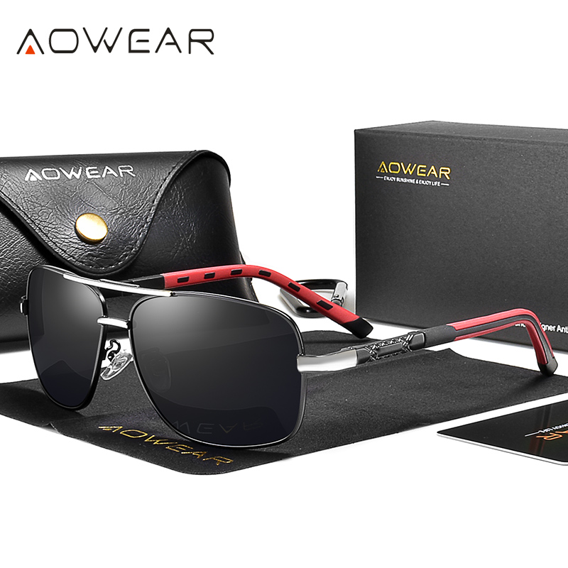 AOWEAR Men's Polarized Mirrore – Sunglasses Aviator Polarized recenzja i cena
