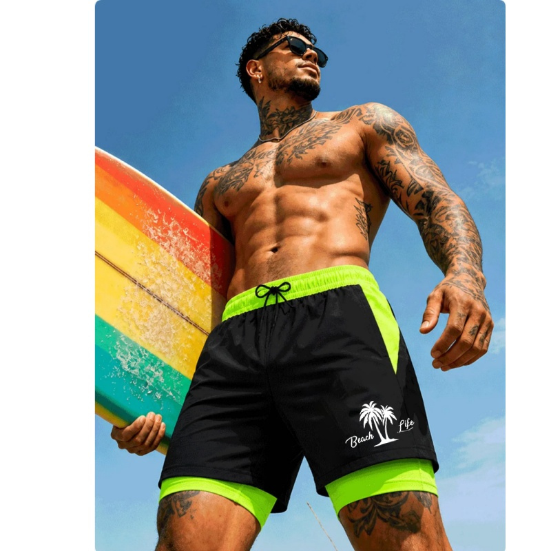 Men'S Swimming Trunks Palm Tre – Trunks Board Surf recenzja i cena