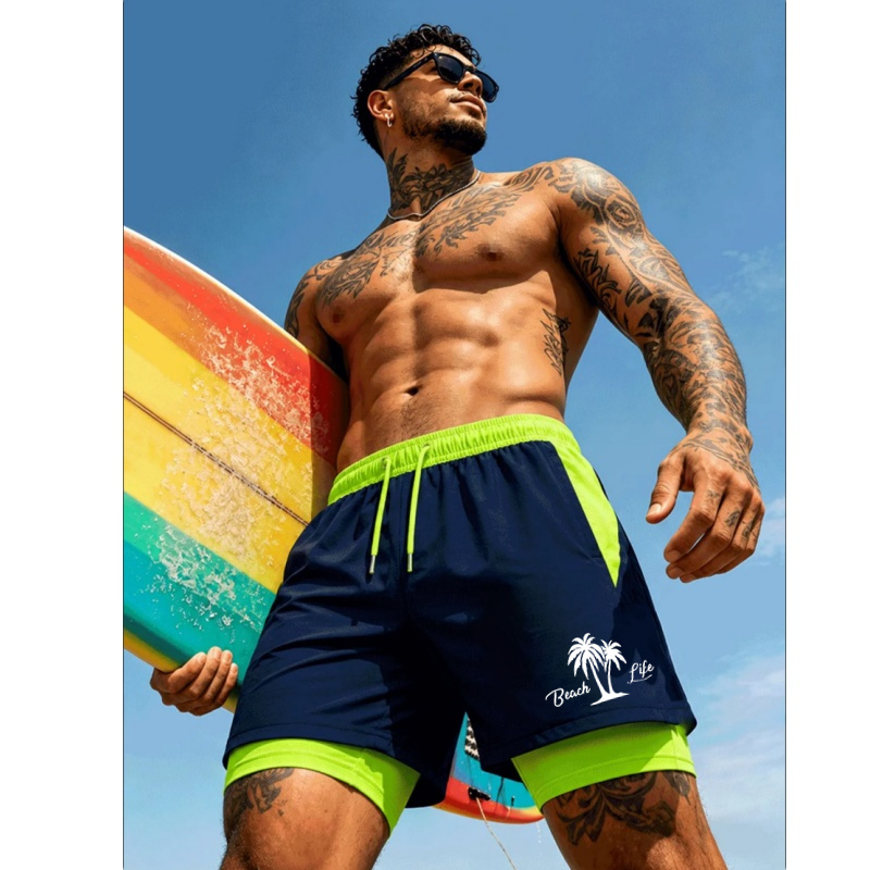 Men'S Swimming Trunks Palm Tre – Trunks Board Surf recenzja i cena
