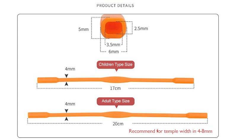 20pcs Children Adult Silicone  – Sunglass Retainer Cord recenzja i cena