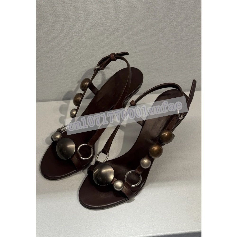 Women Brown Leather Slingback  – Casual Sandal Leather recenzja i cena