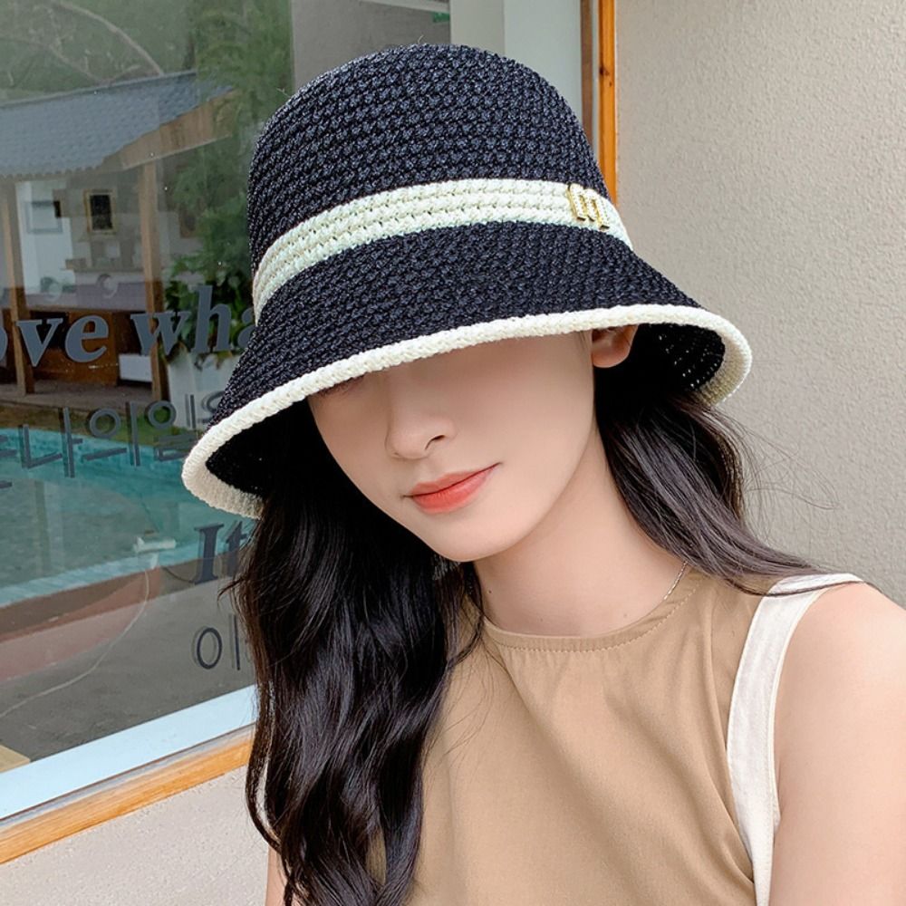 Elegant Bow Fisherman Hat Fold – Bucket Hat Straw recenzja i cena