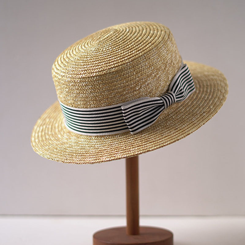 Wide Brim Boater Hats Flat Top – Bucket Hat Straw recenzja i cena