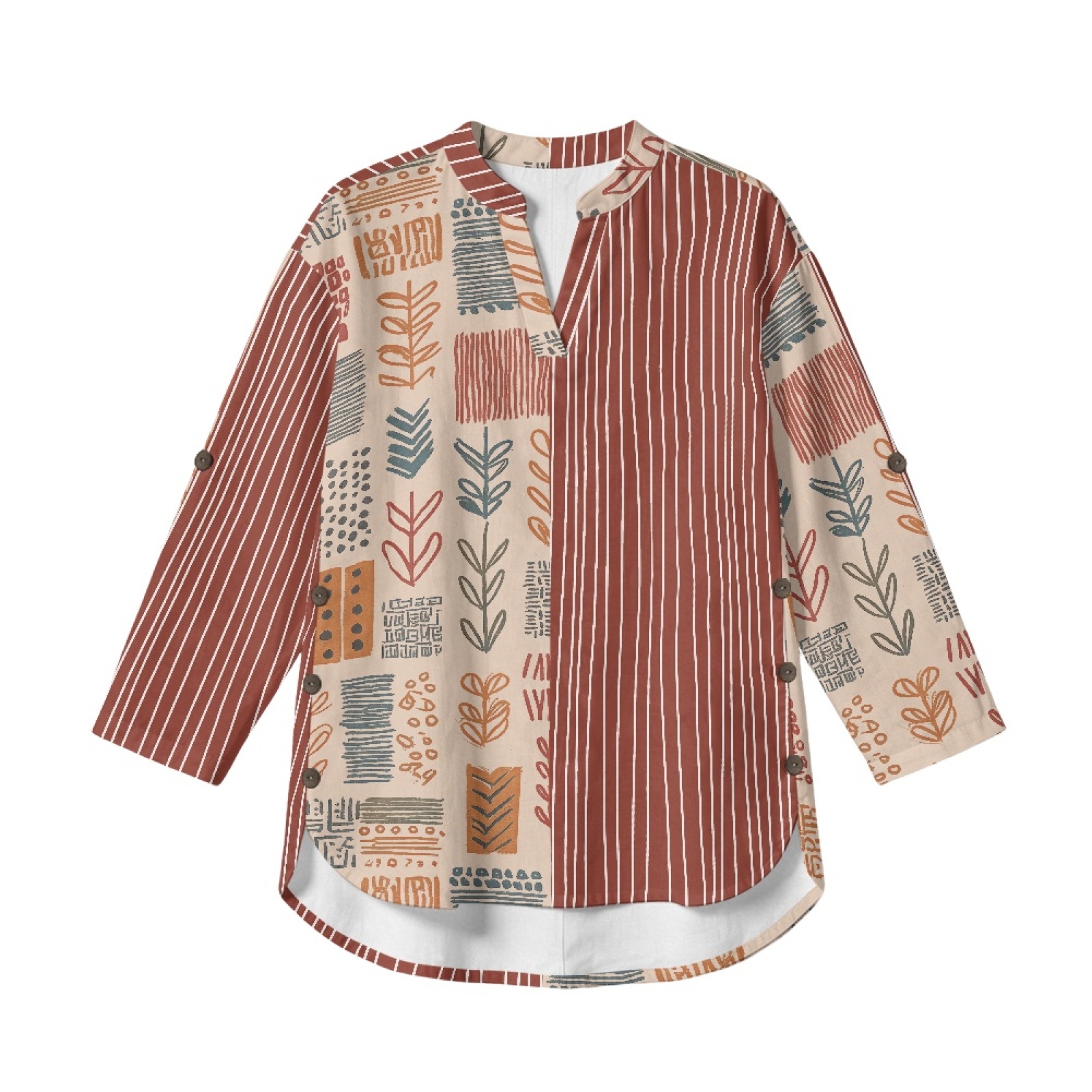 INSTANTARTS Women'S Linen V-Ne – Linen Shirt Breathable recenzja i cena