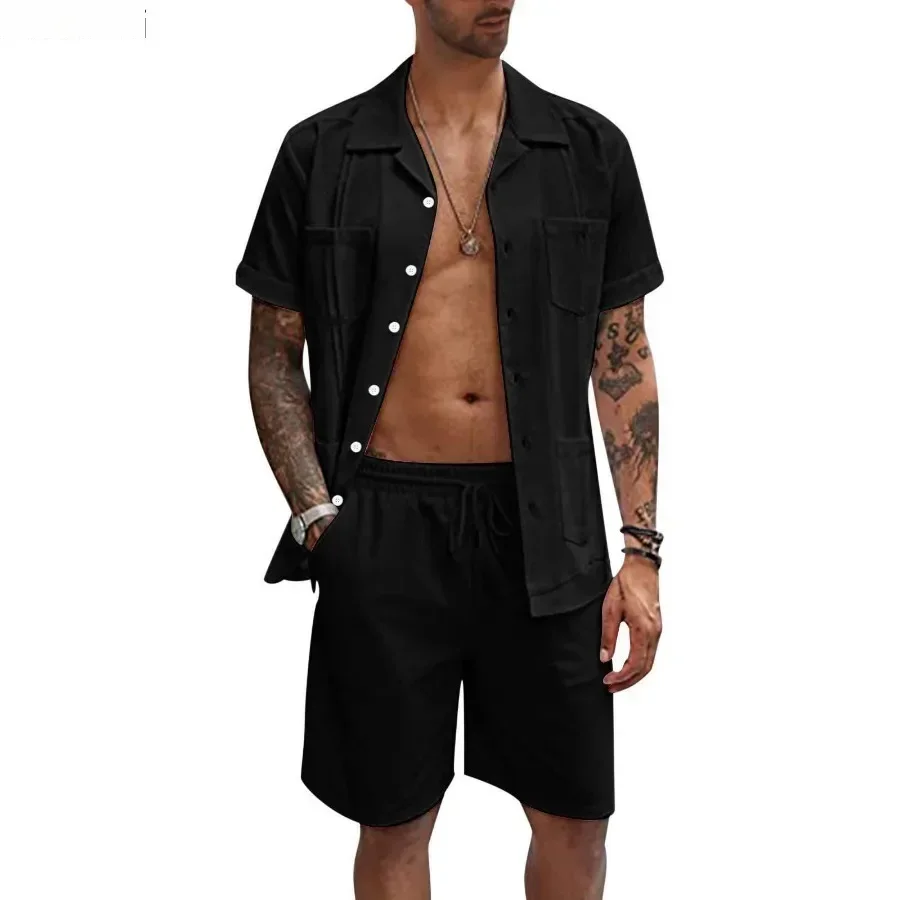 New Men's Summer Casual Sport  – Short Linen Drawstring recenzja i cena