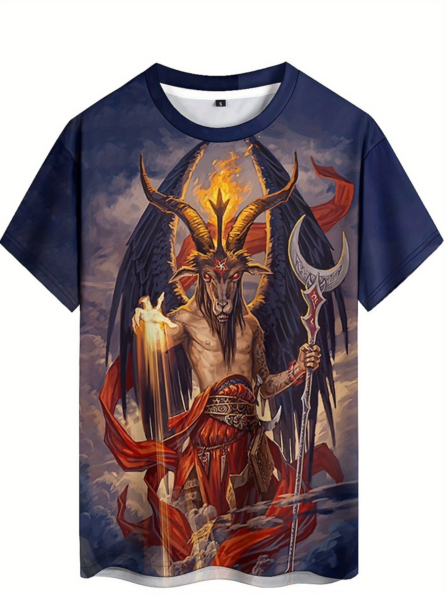 Men's 3D Demon Print T-Shirt | – Tee Graphic Print recenzja i cena